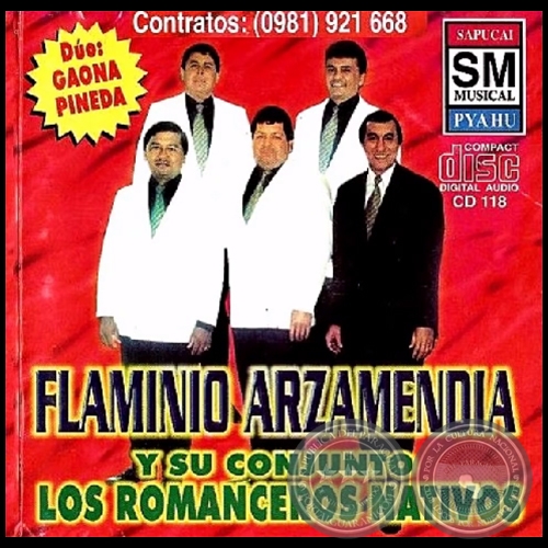 FLAMINIO ARZAMENDIA y su conjunto LOS ROMANCEROS NATIVOS